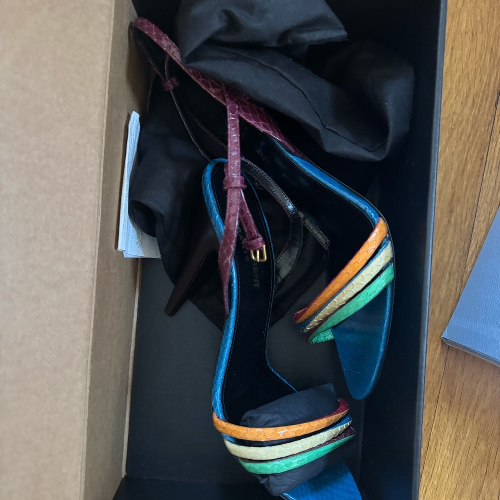 Colorful Strappy Women's YSL Heels